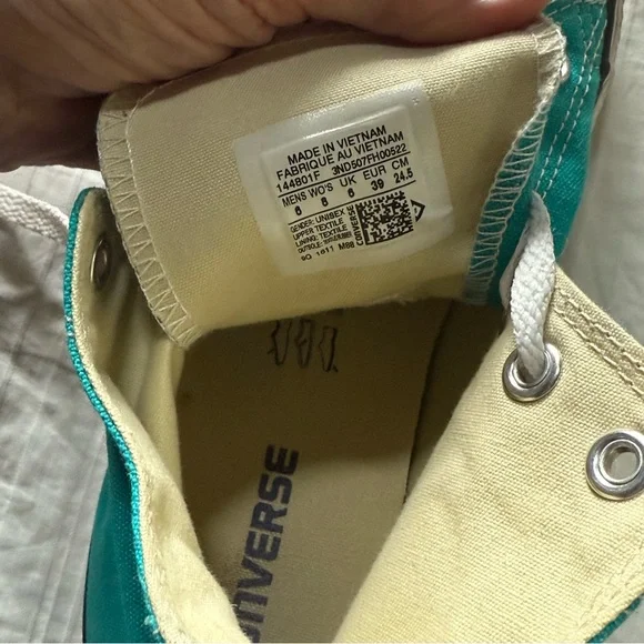 Converse high top sneakers, turquoise - Picture 10 of 10